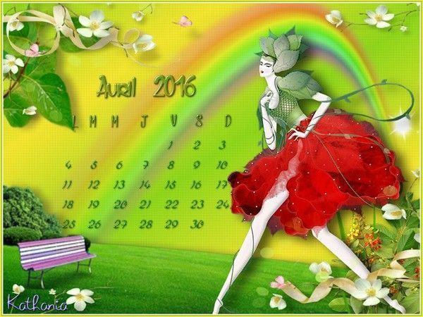 Calendrier Avril 2016